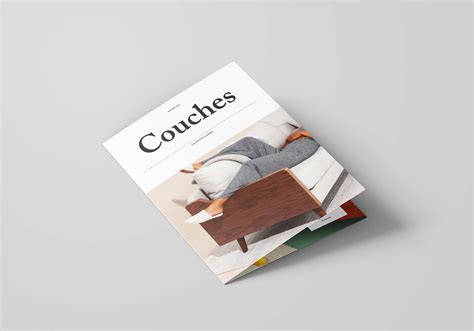 Free Bifold Furniture Catalog Template (Ai)