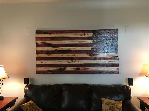 20 Photos Rustic American Flag Wall Art