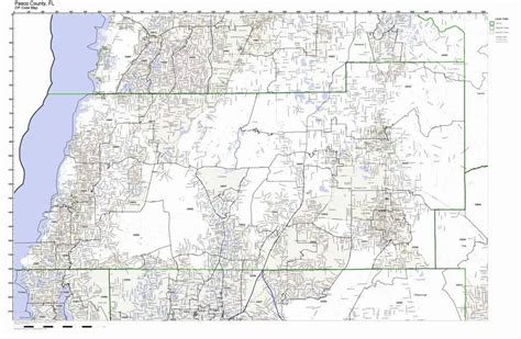 Pasco County Florida Zip Code Map