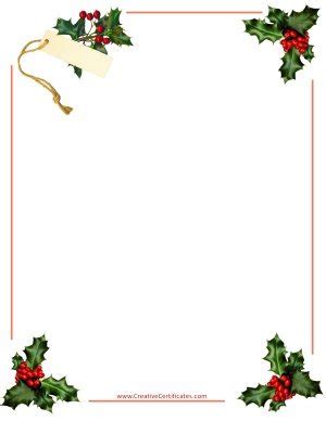 Free Christmas Border Templates - Customize Online then Download