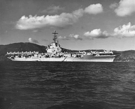 USS Lake Champlain (CV-39) at St Thomas, Virgin Islands, 1965