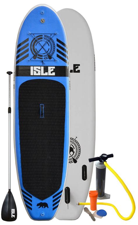 ISLE 10'6" Pioneer | Inflatable Stand Up Paddle Board | 6” Thick iSUP and Bundle Accessory Pack ...