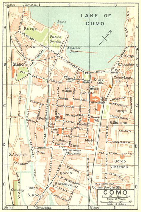 ITALY. Tirano-Bormio 1923 old vintage map plan chart