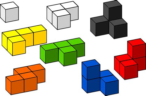 Building Blocks Tetris 3D Blocks transparent image | Blocos de ...