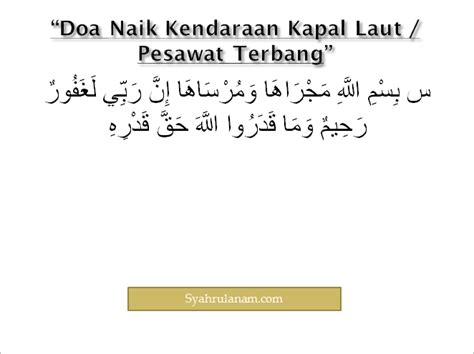 Doa Naik Kendaraan Versi Arab, Latin, Arti & Keutamaannya