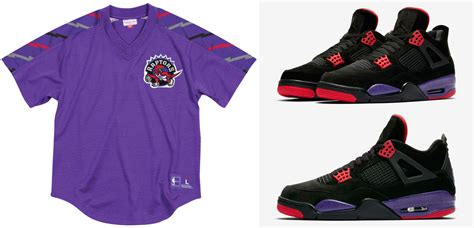 Jordan 4 Raptors Clothing Match Mitchell and Ness | SneakerFits.com