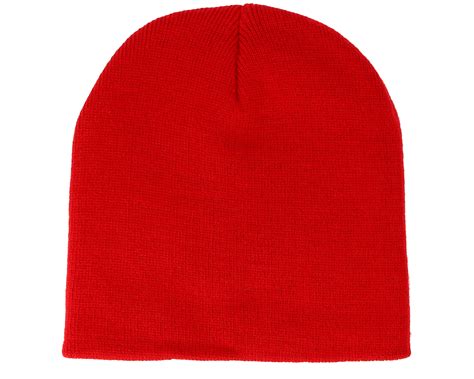 Knitted Short Classic Red Beanie - Beanie Basic beanies - Hatstoreworld.com