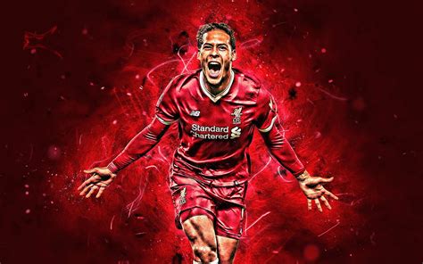 Download Virgil Van Dijk Big Energy Wallpaper | Wallpapers.com