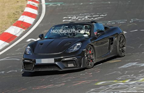 2023 Porsche 718 Boxster Spyder RS spy shots and video: Hardcore convertible coming with almost ...