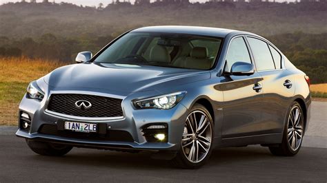 Download Car Silver Car Sedan Compact Car Hybrid Car Vehicle Infiniti Q50 HD Wallpaper