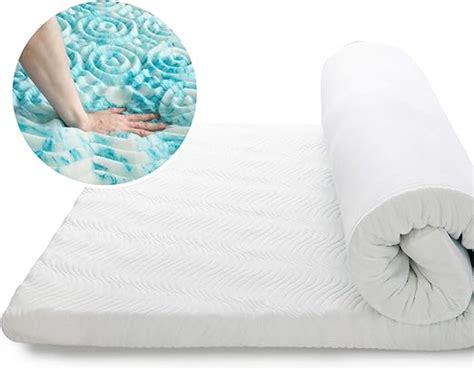 Bedsure Memory Foam Mattress Topper Double Bed - Breathable Bed Mattress with Washable Zipped ...