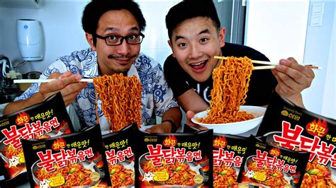 SamYang Korean Fire Noodle Challenge, Extremely Spicy HOT Chicken Flavor Ramen Packs ...