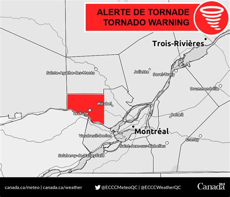 Environment Canada says tornado touched down north of Montreal, no ...