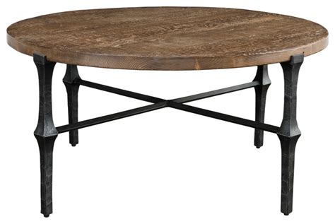 Modern Farmhouse Round Table - Industrial - Coffee Tables - by Design Mix Furniture | Houzz