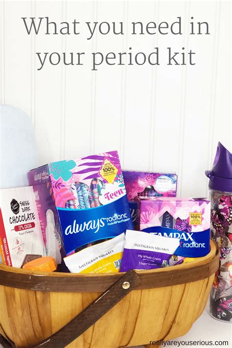 What you need in your period kit for home and back-to-school • Really ...