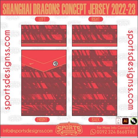 SHANGHAI DRAGONS CONCEPT JERSEY 2022-23 - Sports Designss