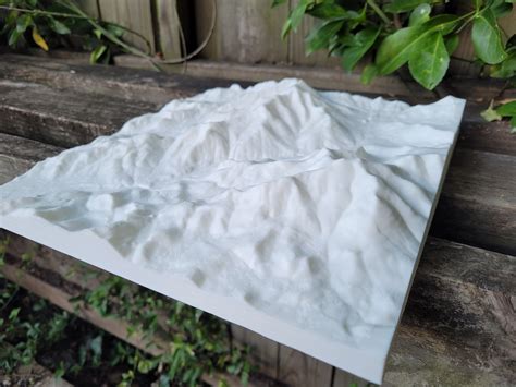 3D Printed Topographical Map - Etsy