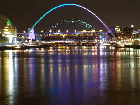 Photographs Of Newcastle: Newcastle Quayside at Night - January 2016