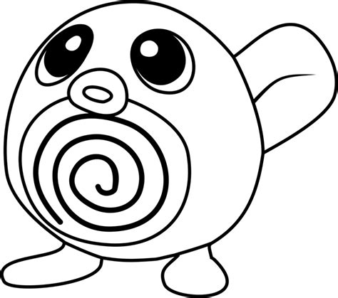 Poliwag Pokemon Coloring Page - Free Printable Coloring Pages for Kids