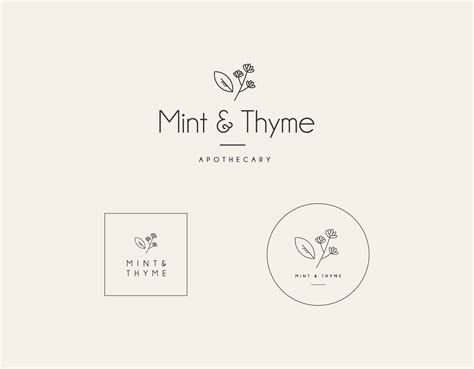 Apothecary Logo / Botanical Logo / Minimalist Logo / Branding | Etsy