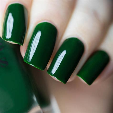 McKittrick Dark Green Nail Polish Forest Green Nails Creme | Etsy ...