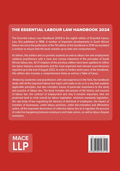 The Essential Labour Law Handbook 8th Edition