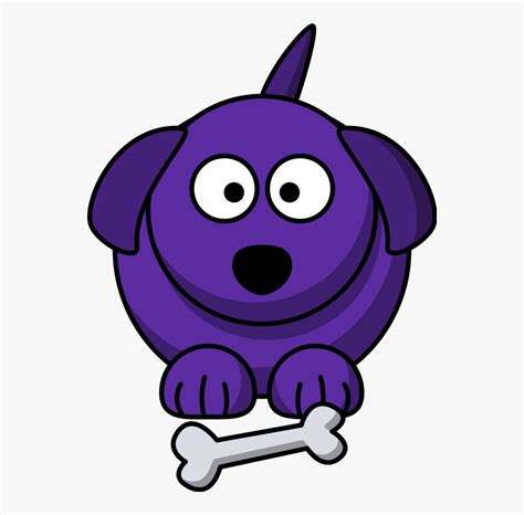 Purple Dog Clipart - Circle Cartoon Dog , Free Transparent Clipart - ClipartKey