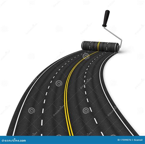 Road construction concept stock illustration. Illustration of logistics ...