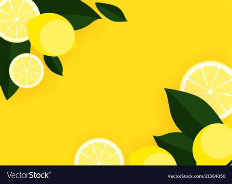 Abstract lemon background Royalty Free Vector Image