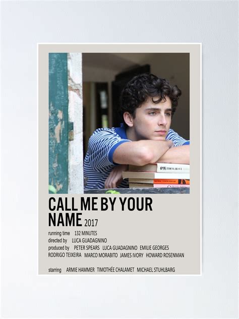 "Call Me By Your Name Movie" Poster for Sale by LovePoster | Redbubble