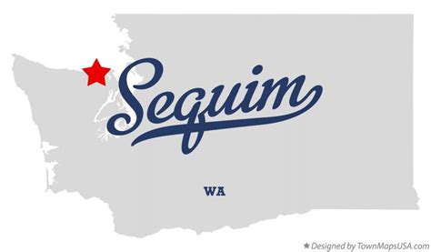 Map of Sequim, WA, Washington