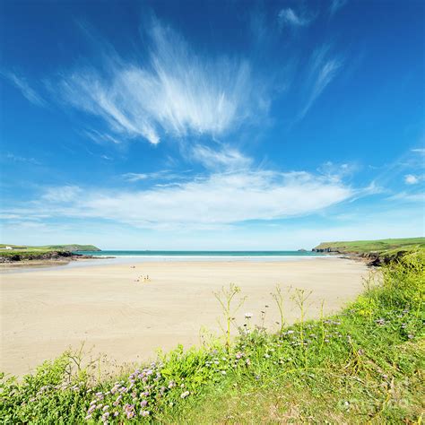 Polzeath beach, Cornwall Photograph by Justin Foulkes - Pixels