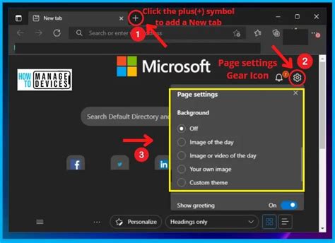 How To Customize Background In Microsoft Edge Browser On Windows | Page ...