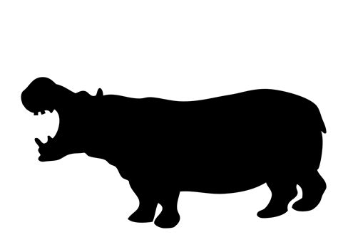 Hippo In Silhouette Free Stock Photo - Public Domain Pictures