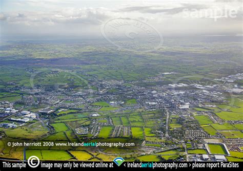 Longford aerial photo, the largest town in Co Longford.