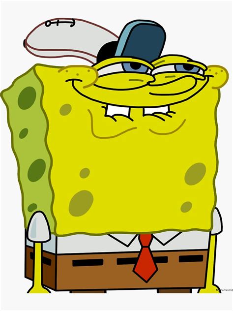 "Spongebob Meme" Sticker by ilovemusic4979 | Redbubble