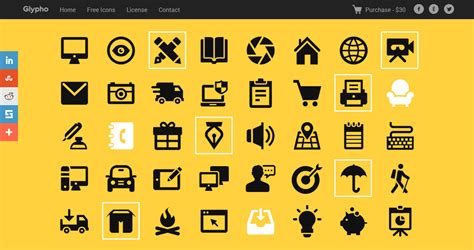 Glypho Icons - CSS Nectar Web Design Awards CSS Gallery