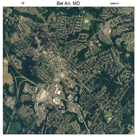 Aerial Photography Map of Bel Air, MD Maryland