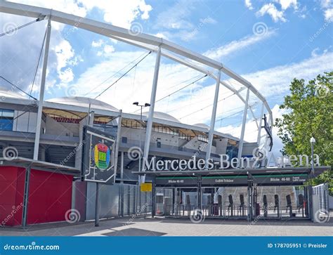 Entrance To the Mercedes-Benz Arena, Stuttgart Editorial Photo - Image ...