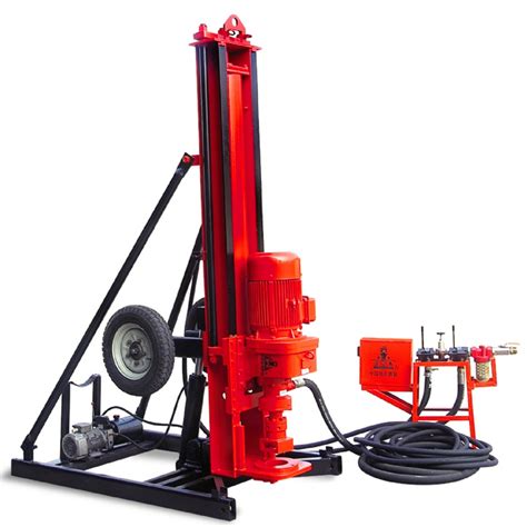 Small Portable Borehole Mining Hydraulic Hard Rock Drilling Machine - DTH Drilling Rig and Down ...