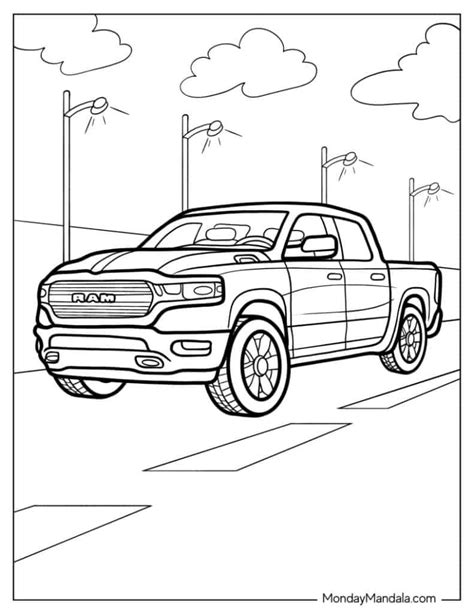 Dodge Pickup Truck Coloring Pages