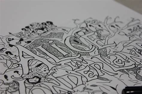 Alice in wonderland Doodle on Behance