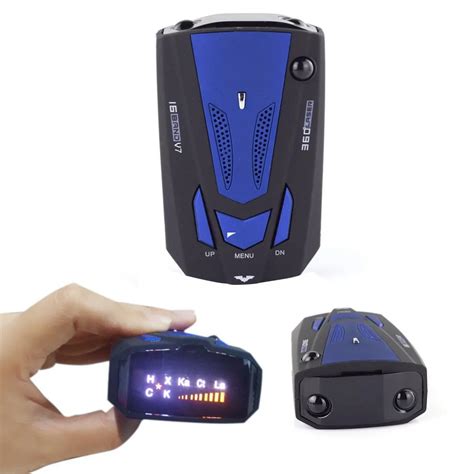 Best Seller Car Radar Detector V7 16 Band 360 Degree Car-detector Voice Alert Anti Laser Radar ...