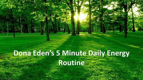 Donna Eden's 5 Minute Daily Energy Routine - Tutorial - YouTube