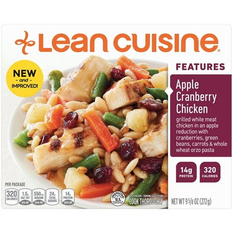 Lean Cuisine Features Apple Cranberry Chicken Frozen Meal 9.625 oz. - Walmart.com - Walmart.com