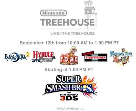 Confirmed games for Friday's Nintendo Treehouse stream