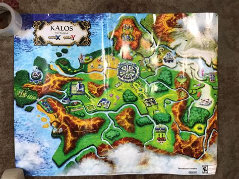 Pokemon Kalos Region Map