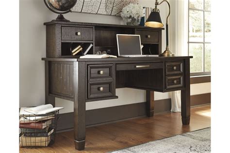Townser Home Office Desk Hutch in Grayish Brown by Ashley Hutch Only