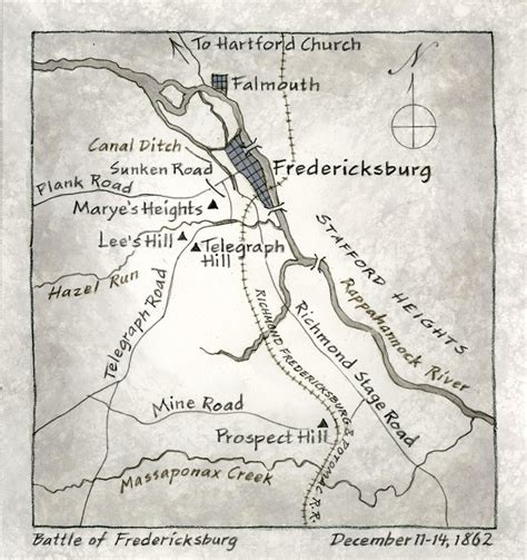 Map | Battle of Fredericksburg | Online Exhibit | Pritzker Military ...