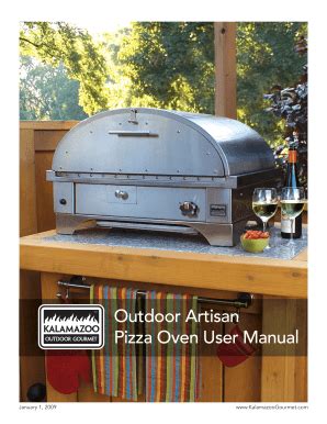 Fillable Online Outdoor Artisan Pizza Oven User Manual - Kalamazoo ...